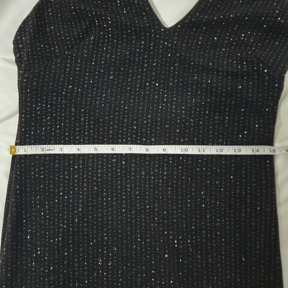 Little black dress halter dress size 13-14 by Bari Jay vintage dress classic - Picture 10 of 15